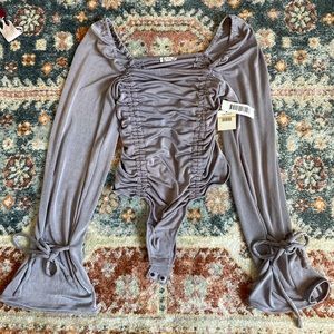 Free People Purple Bodysuit